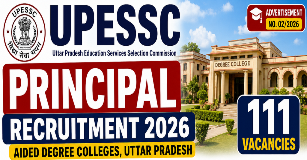 UPESSC Principal Recruitment 2026