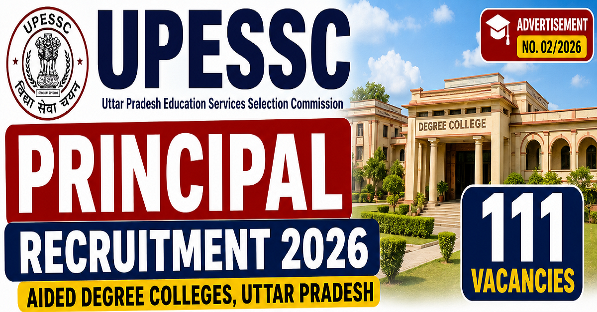 UPESSC Principal Recruitment 2026