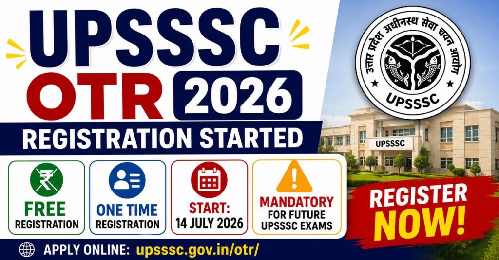 UPSSSC OTR Registration 2026